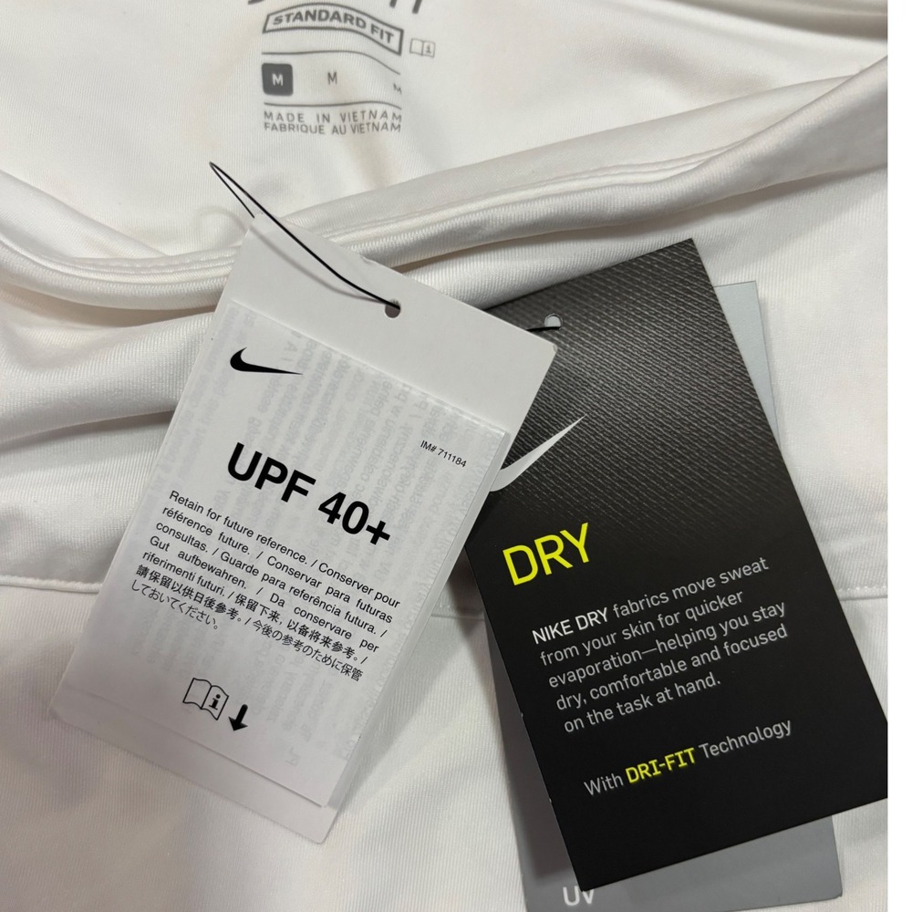 Nike Dri-FIT Golf Tennis Skirt Athletic Skort UPF 40+ Pockets White Medium NWT - Picture 3 of 10